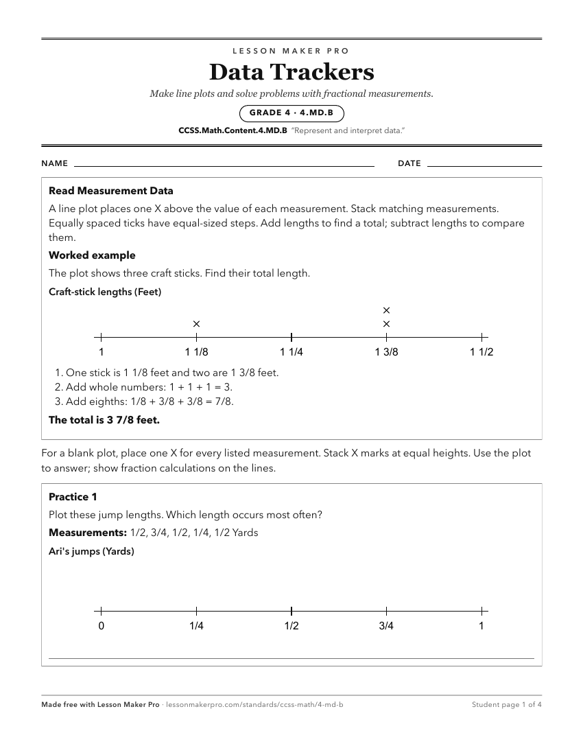 Preview of the CCSS.Math.Content.4.MD.B printable worksheet