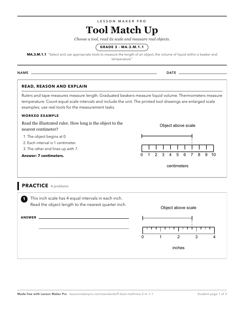 Preview of the MA.3.M.1.1 printable worksheet