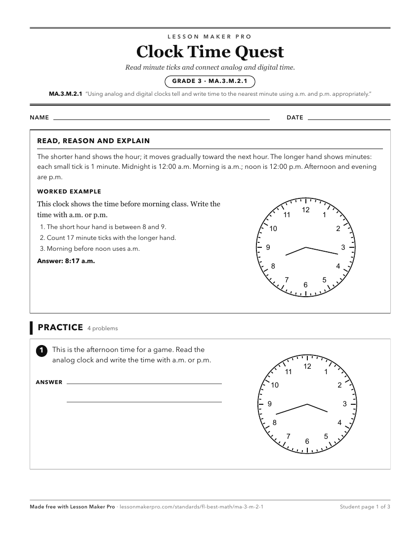 Preview of the MA.3.M.2.1 printable worksheet