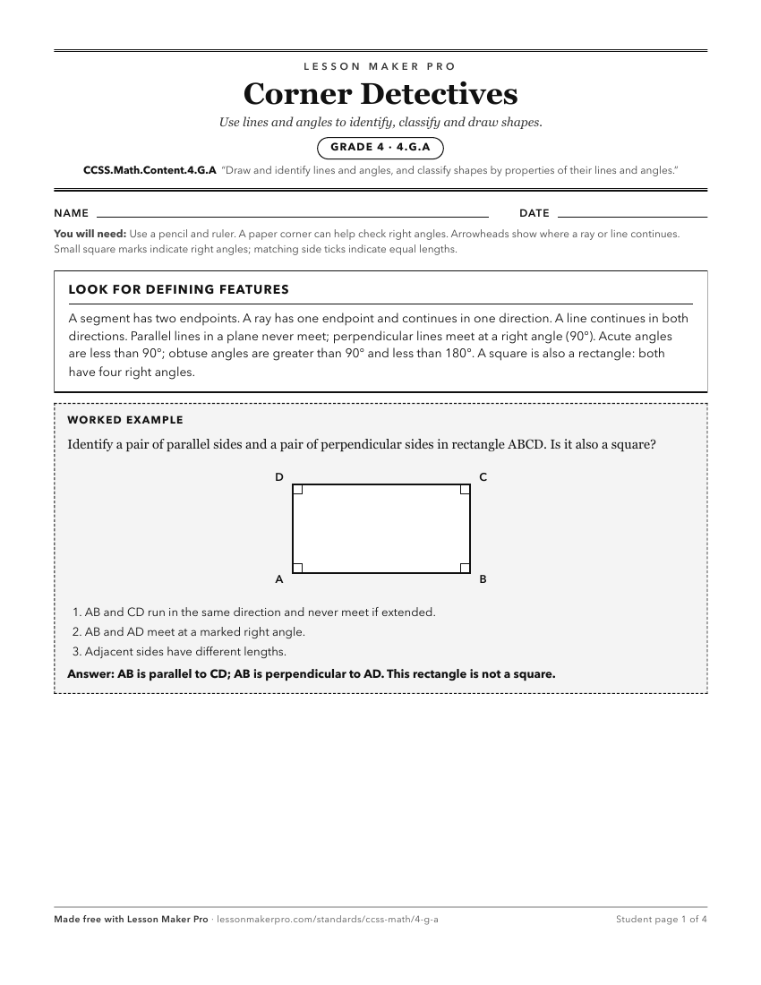 Preview of the CCSS.Math.Content.4.G.A printable worksheet