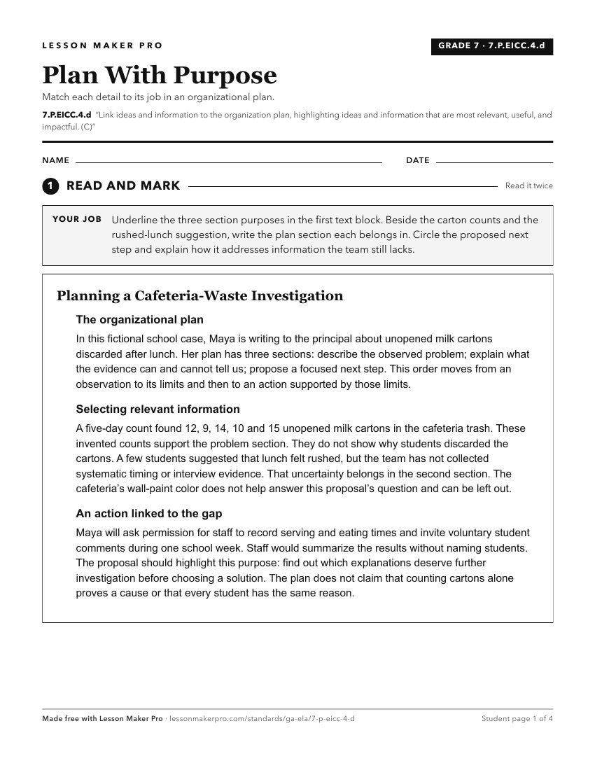 Preview of the 7.P.EICC.4.d printable worksheet