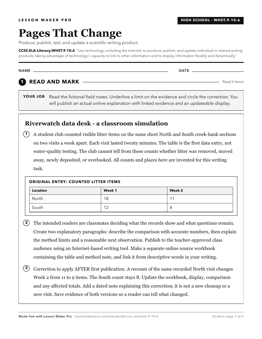 Preview of the CCSS.ELA-Literacy.WHST.9-10.6 printable worksheet