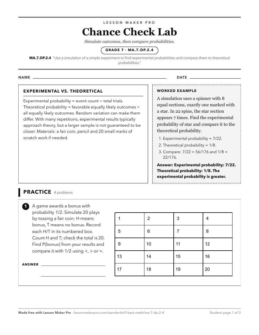 Preview of the MA.7.DP.2.4 printable worksheet