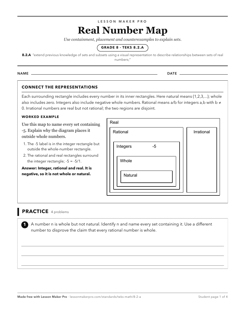 Preview of the 8.2.A printable worksheet