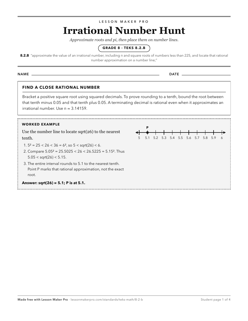 Preview of the 8.2.B printable worksheet