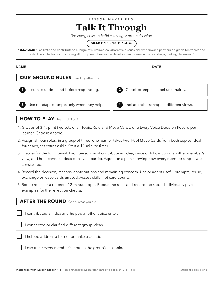 Preview of the 10.C.1.A.iii printable worksheet