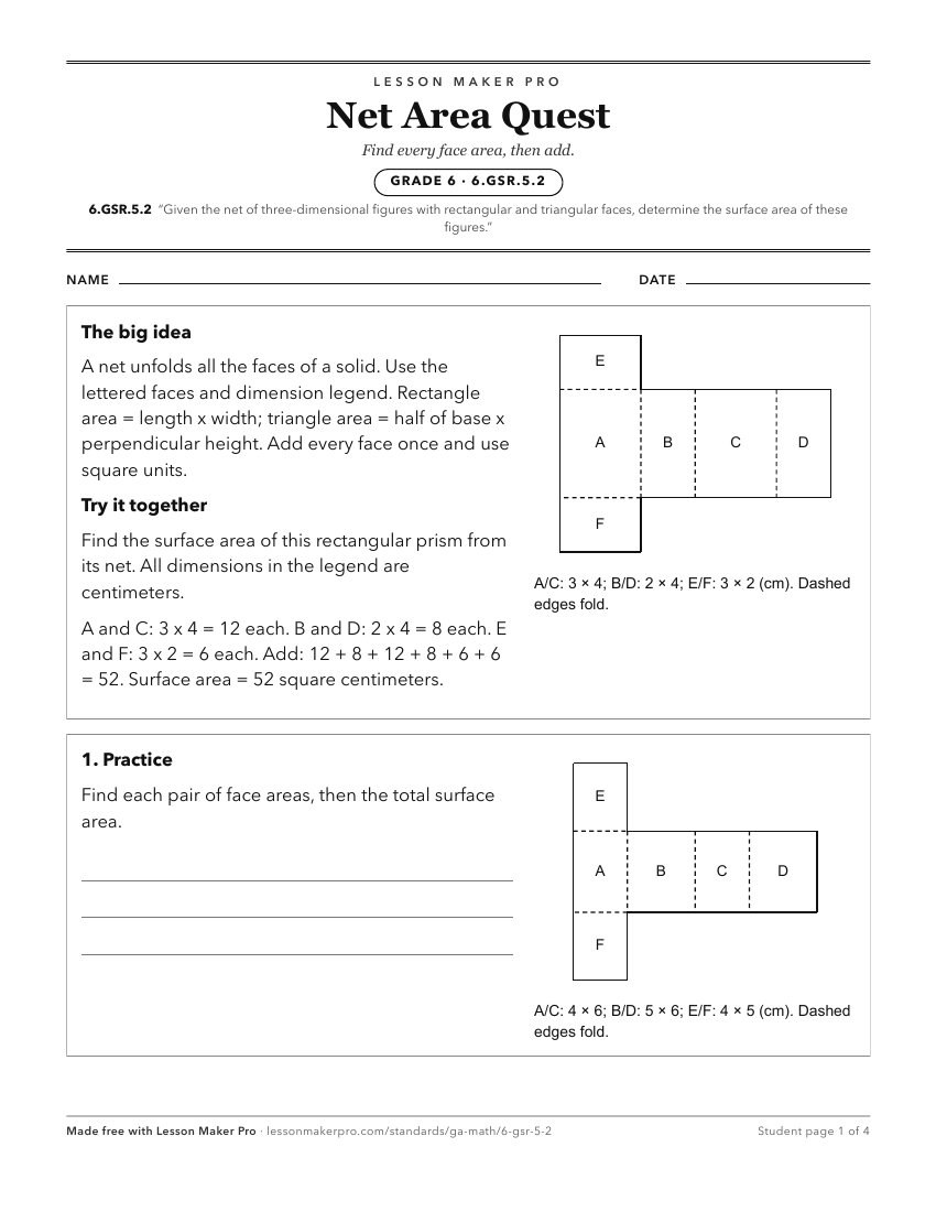 Preview of the 6.GSR.5.2 printable worksheet
