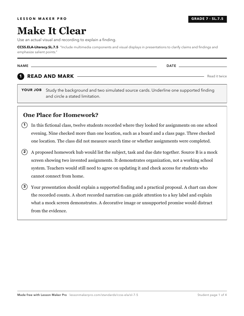 Preview of the CCSS.ELA-Literacy.SL.7.5 printable worksheet