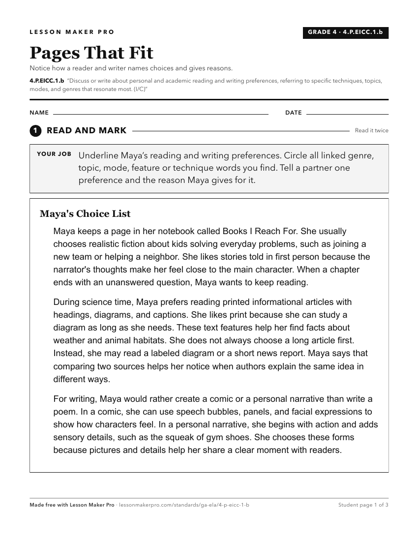 Preview of the 4.P.EICC.1.b printable worksheet