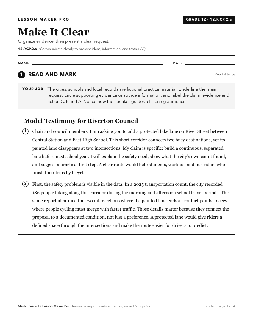 Preview of the 12.P.CP.2.a printable worksheet