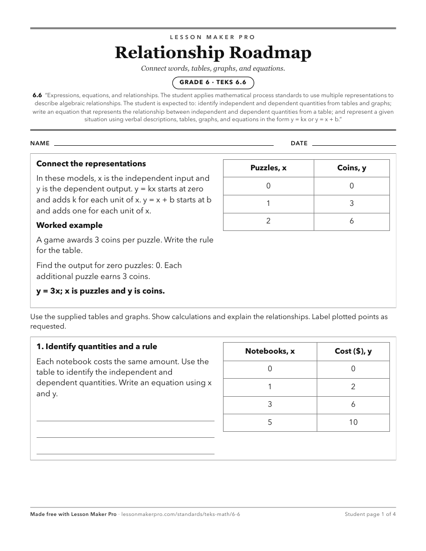 Preview of the 6.6 printable worksheet