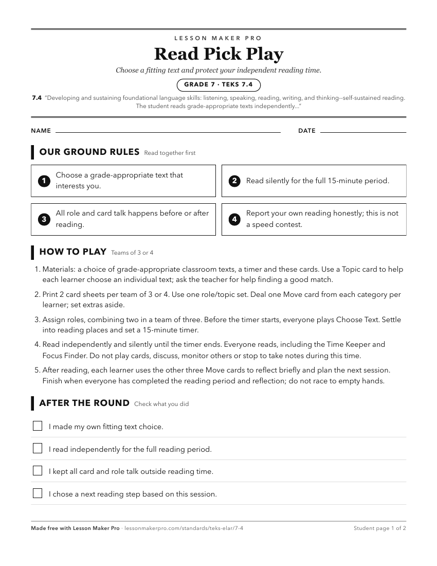 Preview of the 7.4 printable worksheet