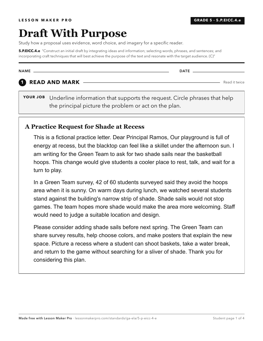 Preview of the 5.P.EICC.4.e printable worksheet