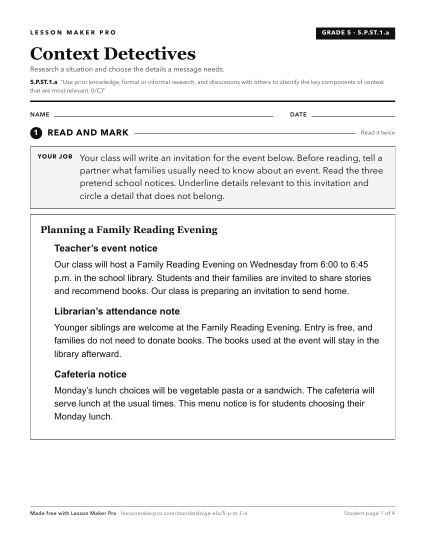 Preview of the 5.P.ST.1.a printable worksheet