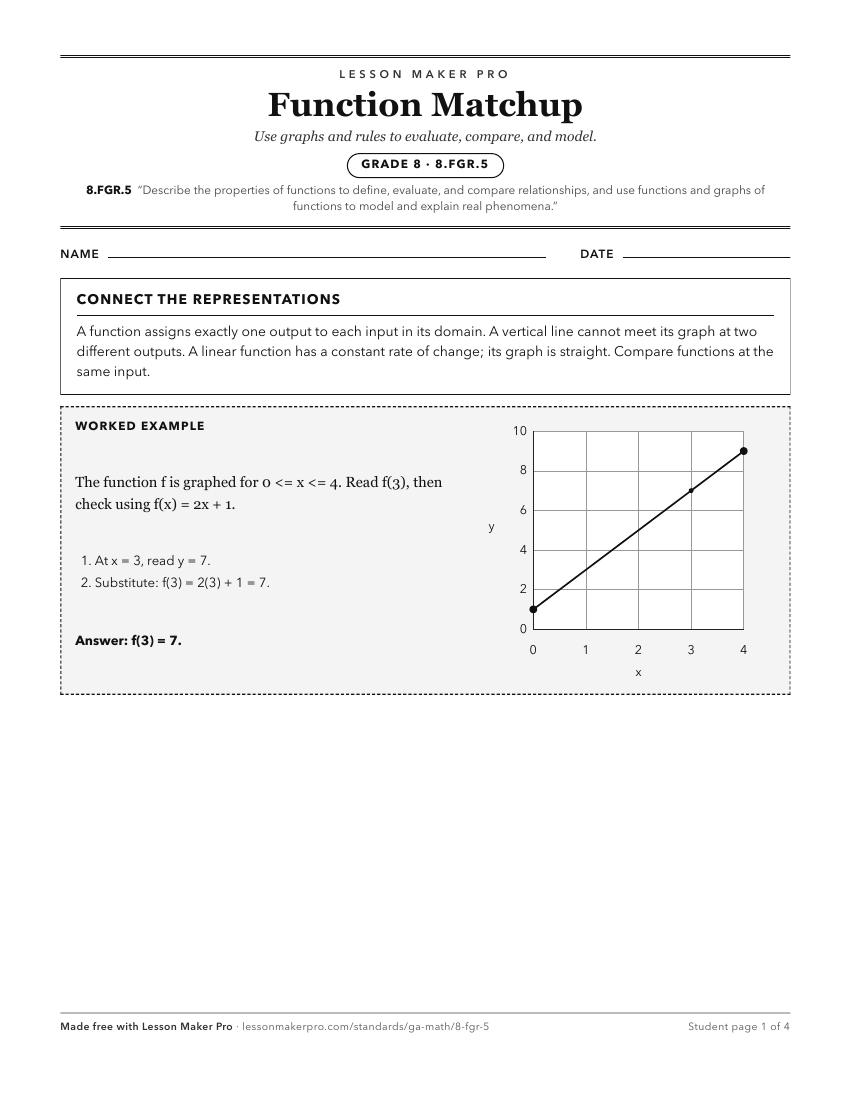 Preview of the 8.FGR.5 printable worksheet