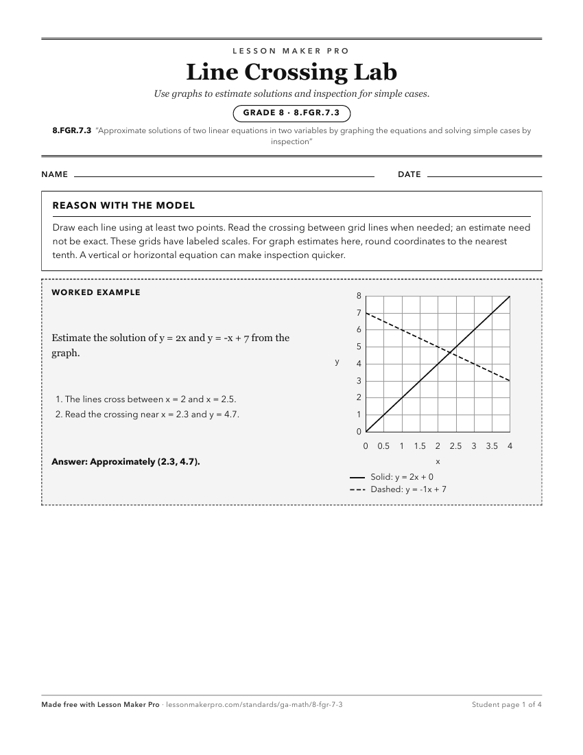 Preview of the 8.FGR.7.3 printable worksheet