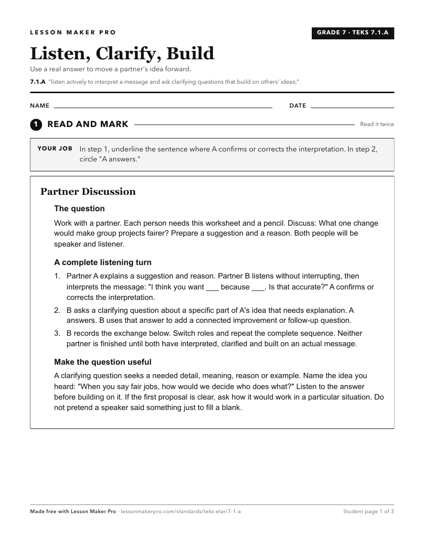 Preview of the 7.1.A printable worksheet