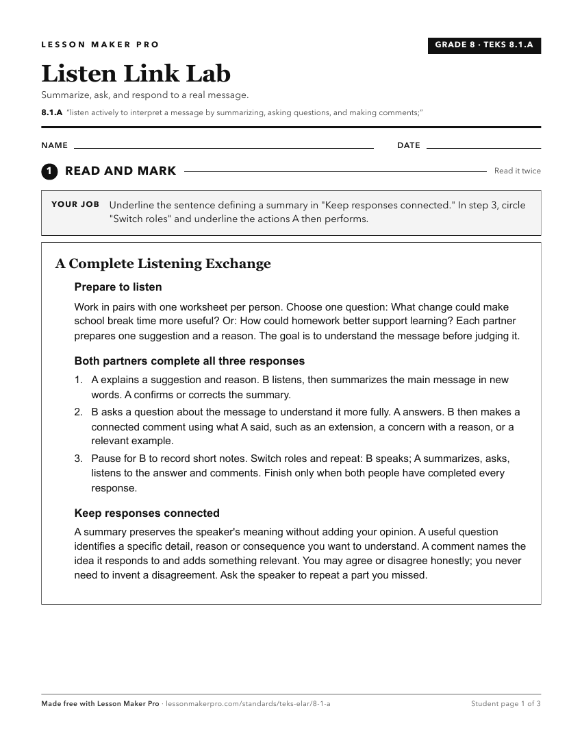 Preview of the 8.1.A printable worksheet