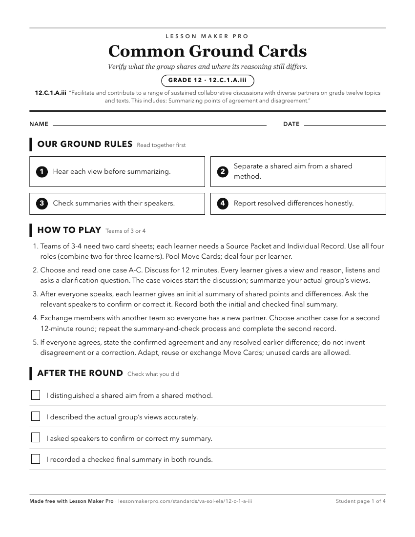 Preview of the 12.C.1.A.iii printable worksheet