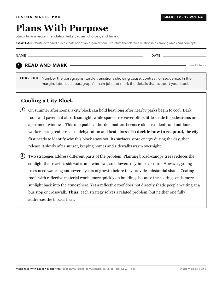 Preview of the 12.W.1.A.ii printable worksheet