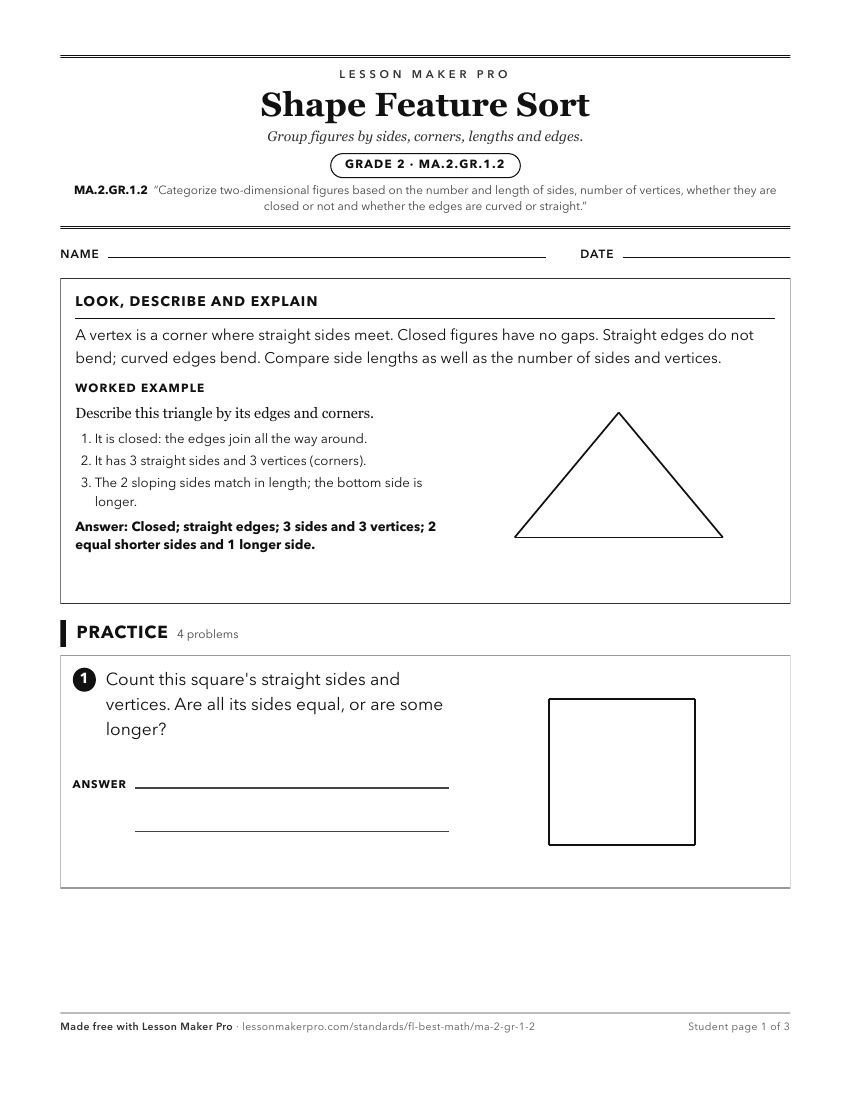 Preview of the MA.2.GR.1.2 printable worksheet