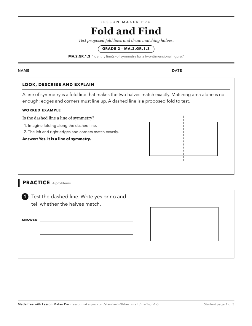 Preview of the MA.2.GR.1.3 printable worksheet