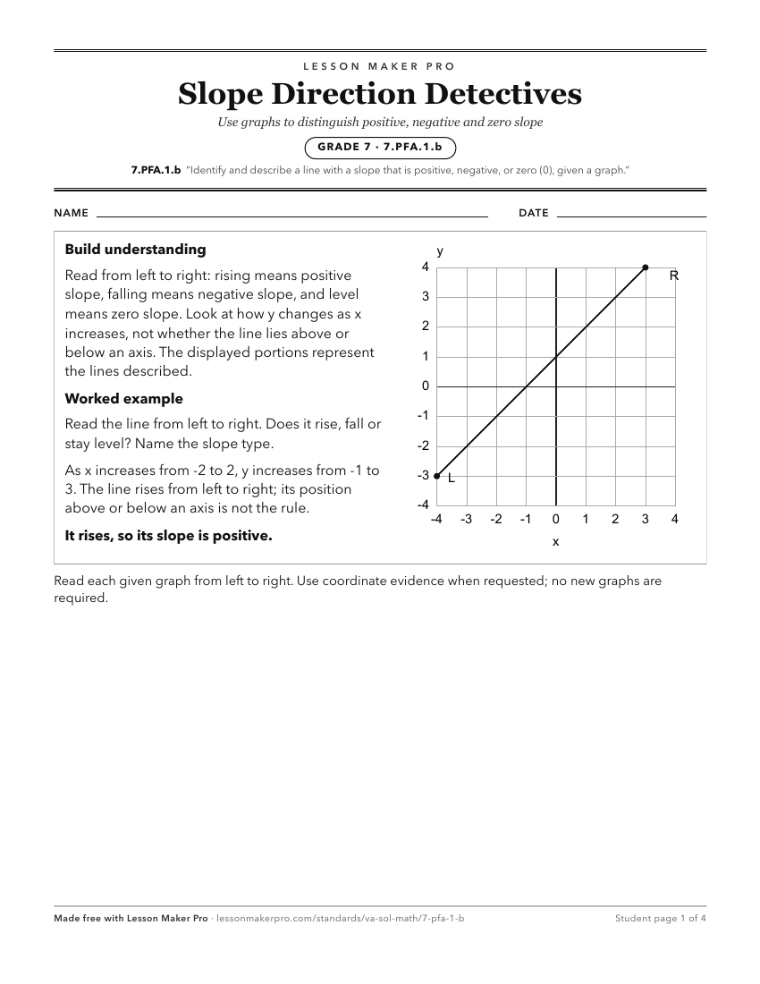Preview of the 7.PFA.1.b printable worksheet