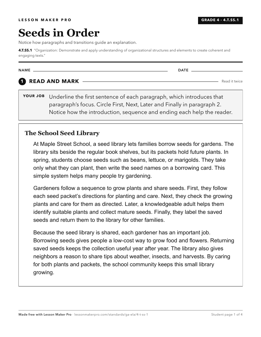 Preview of the 4.T.SS.1 printable worksheet