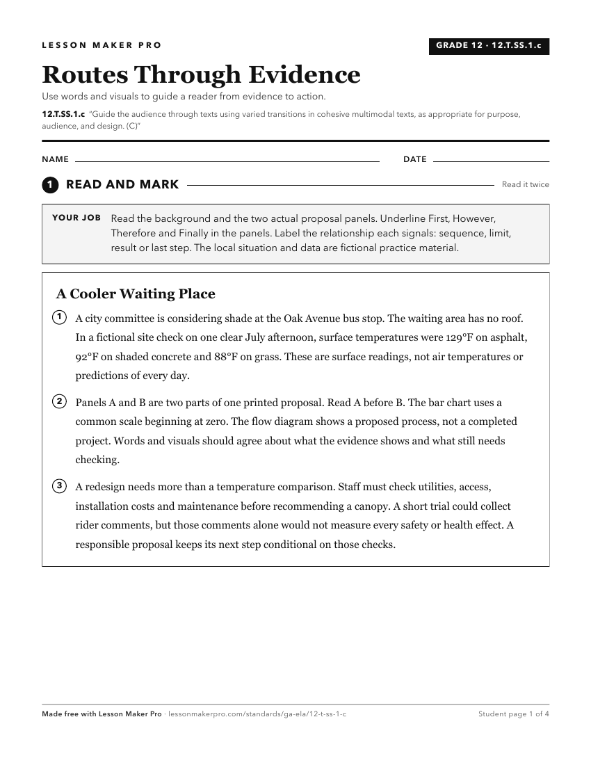 Preview of the 12.T.SS.1.c printable worksheet