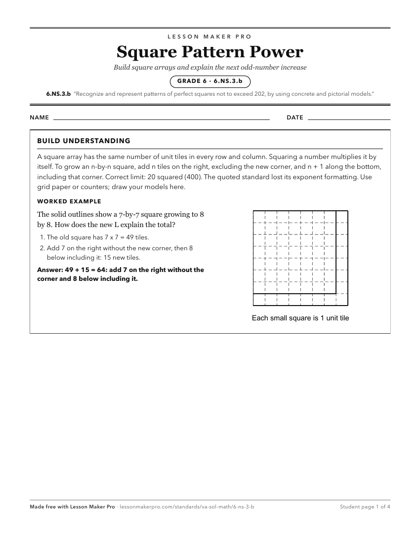 Preview of the 6.NS.3.b printable worksheet