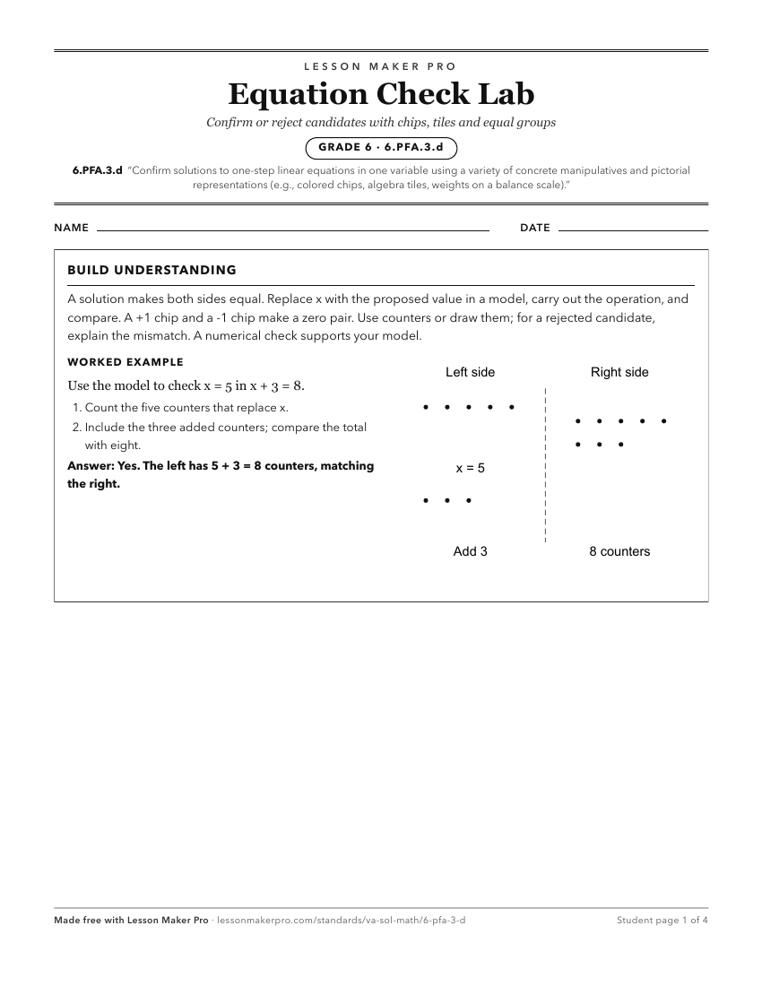 Preview of the 6.PFA.3.d printable worksheet