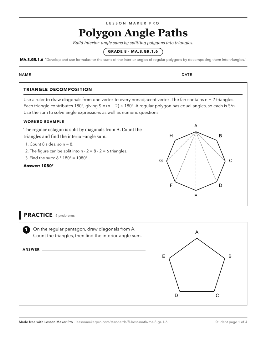 Preview of the MA.8.GR.1.6 printable worksheet