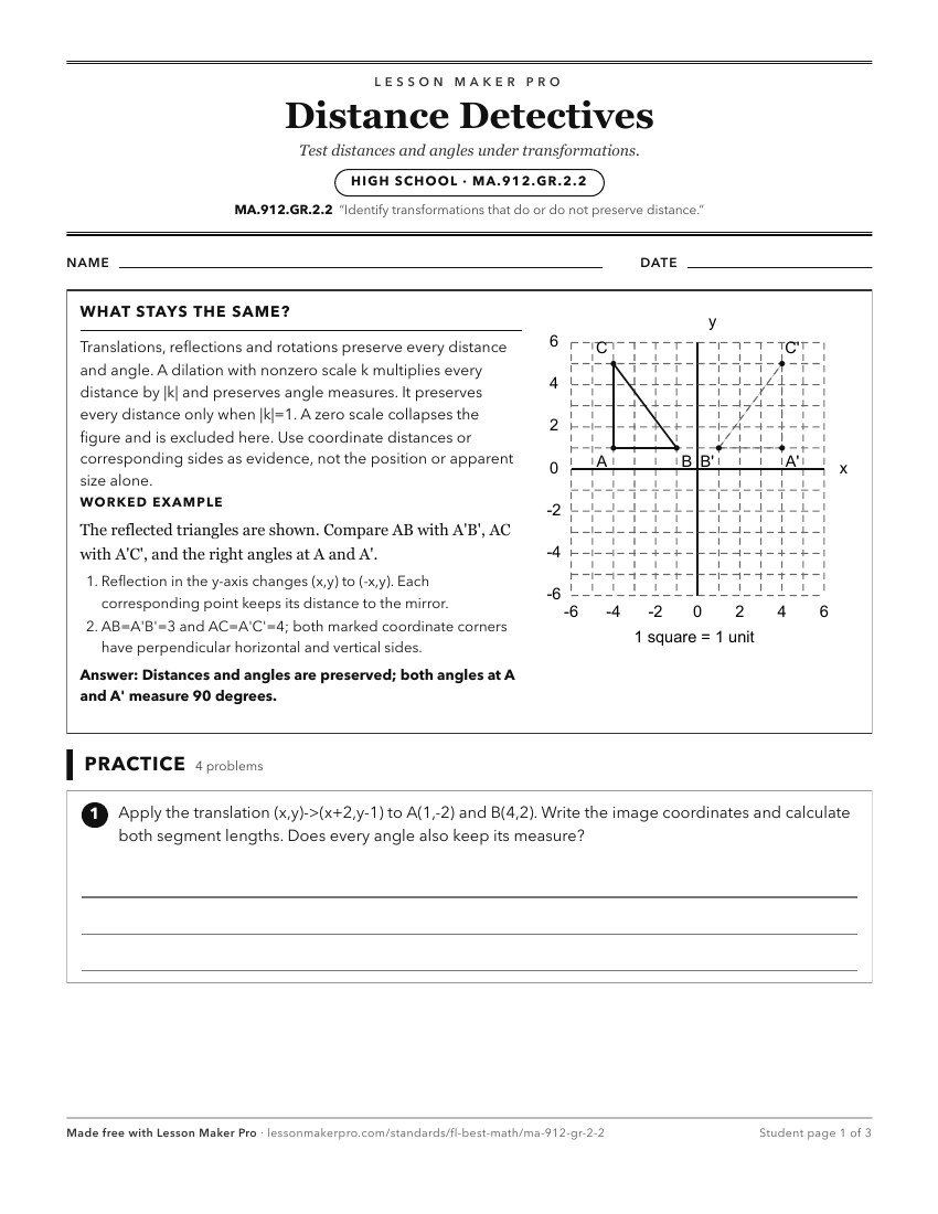 Preview of the MA.912.GR.2.2 printable worksheet