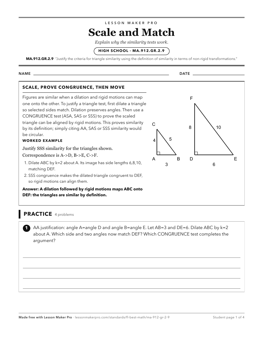 Preview of the MA.912.GR.2.9 printable worksheet