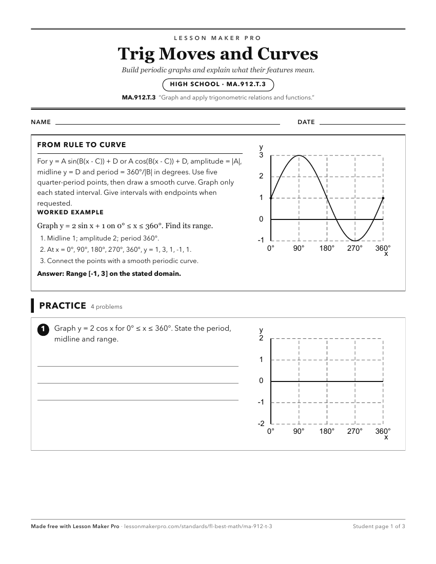 Preview of the MA.912.T.3 printable worksheet