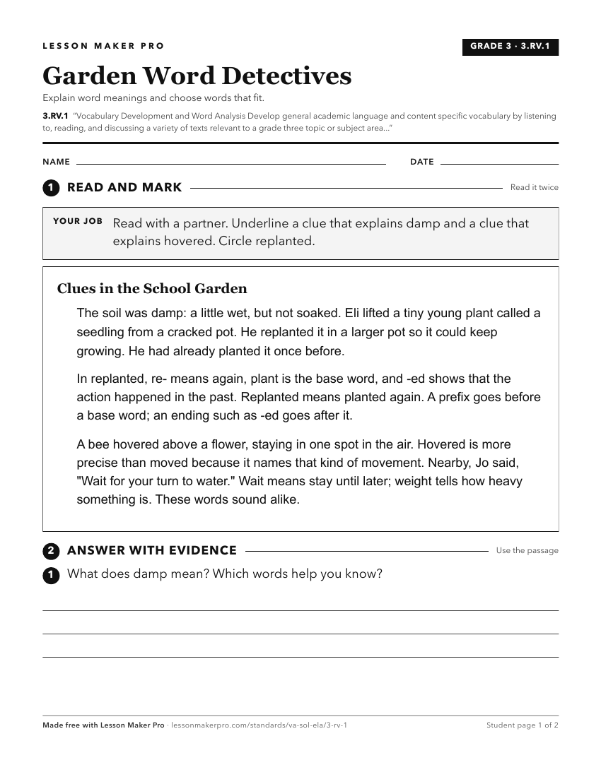 Preview of the 3.RV.1 printable worksheet