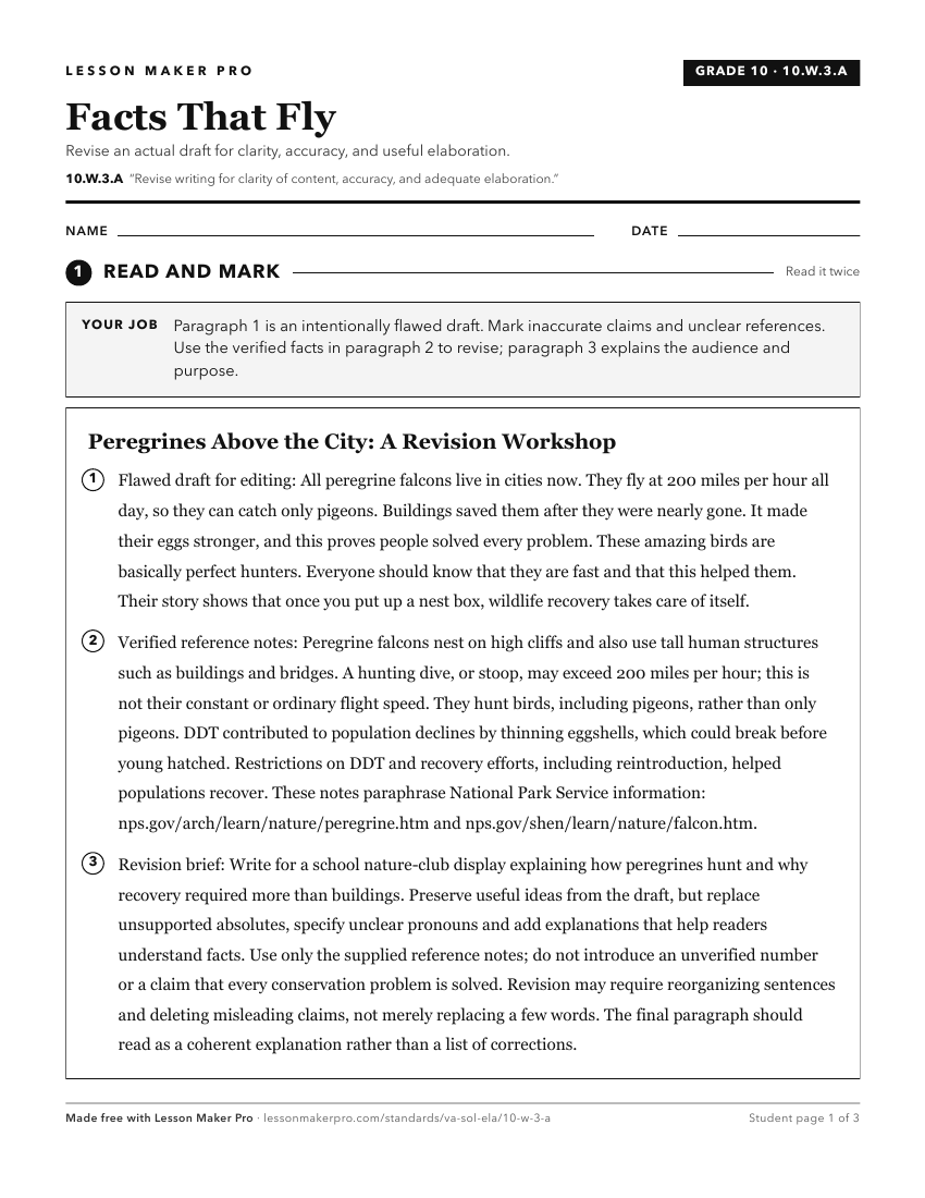 Preview of the 10.W.3.A printable worksheet