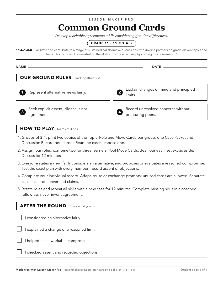 Preview of the 11.C.1.A.ii printable worksheet