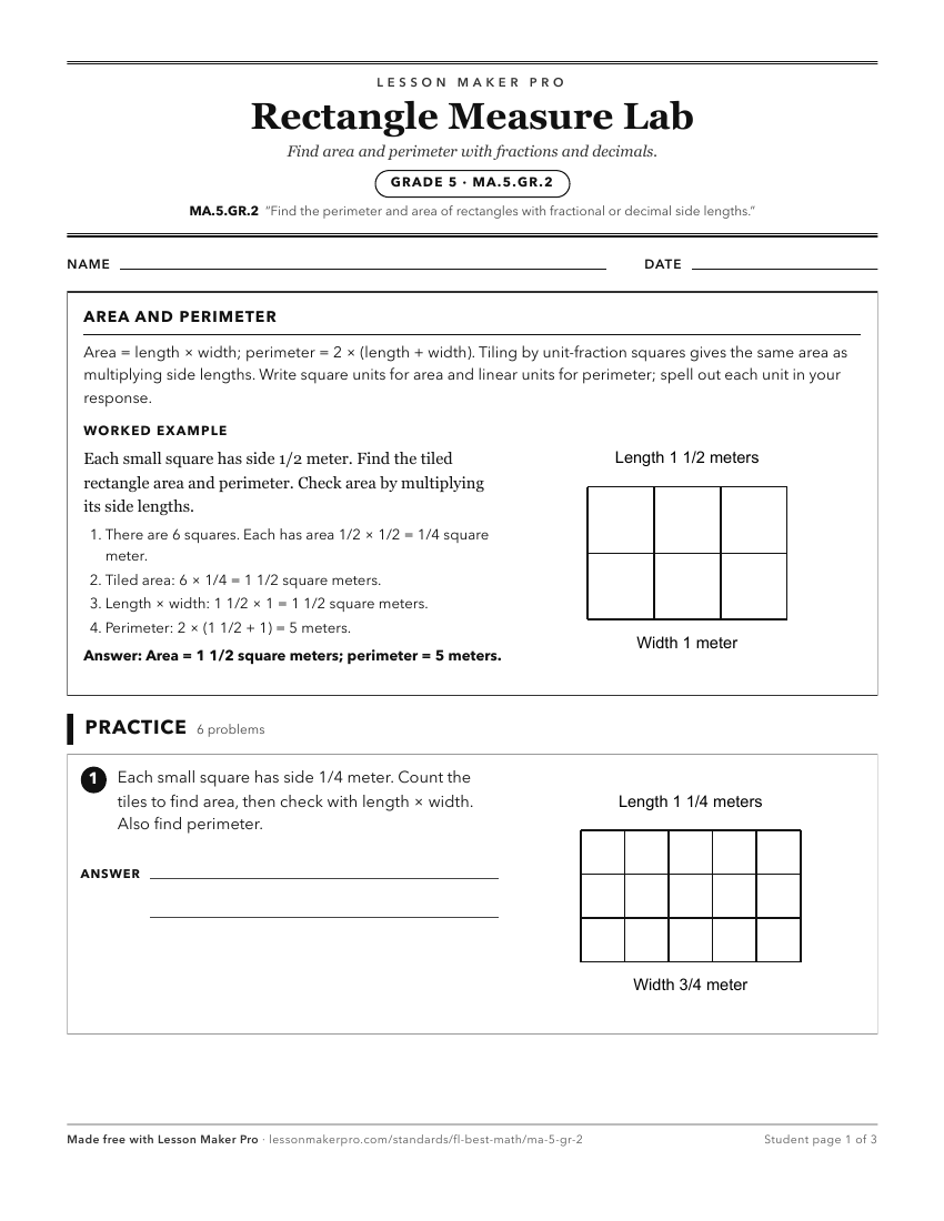 Preview of the MA.5.GR.2 printable worksheet