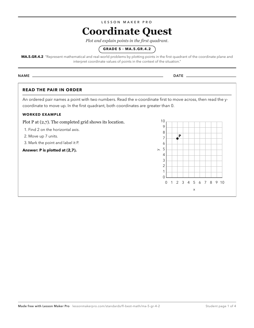 Preview of the MA.5.GR.4.2 printable worksheet