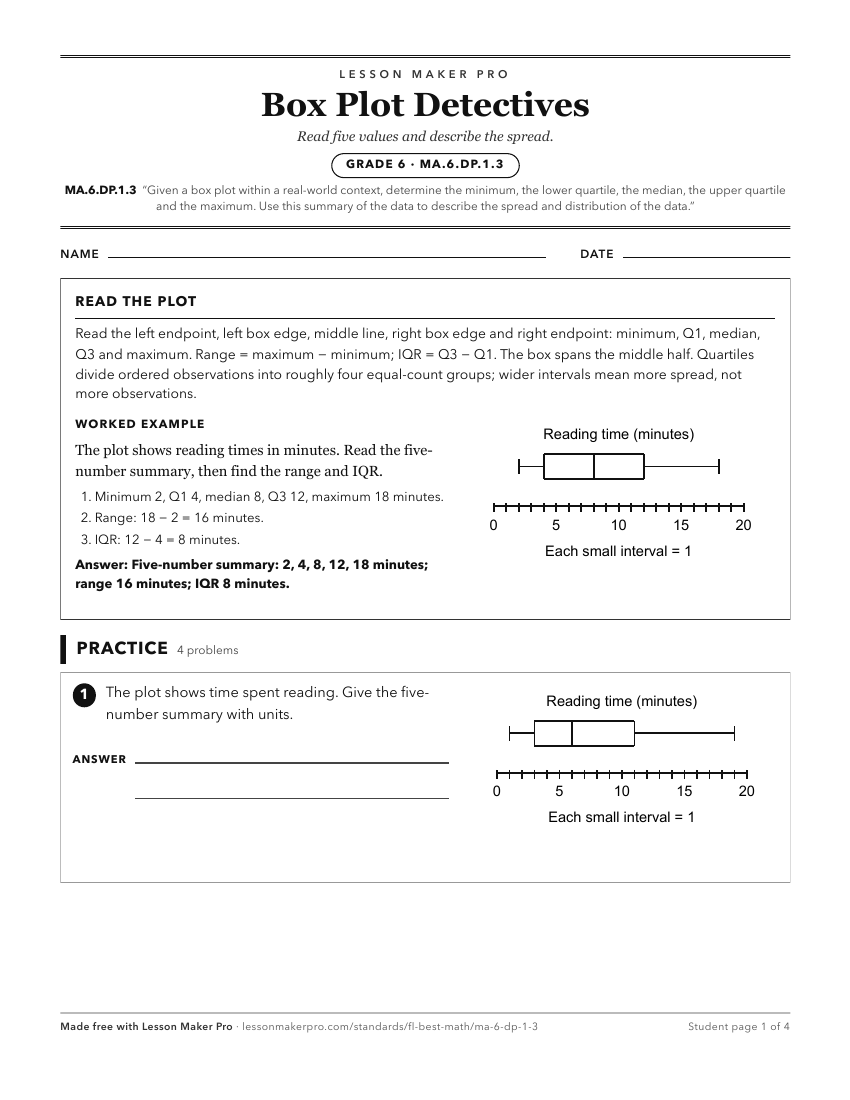 Preview of the MA.6.DP.1.3 printable worksheet