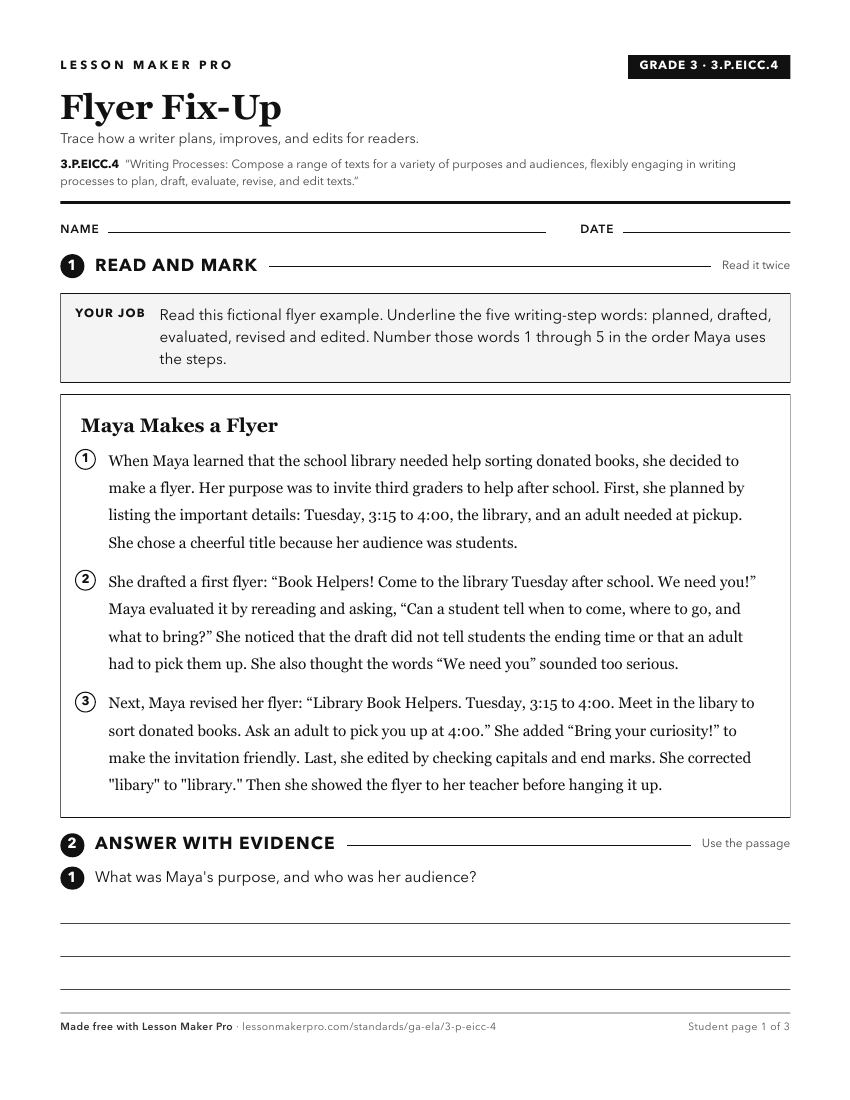 Preview of the 3.P.EICC.4 printable worksheet