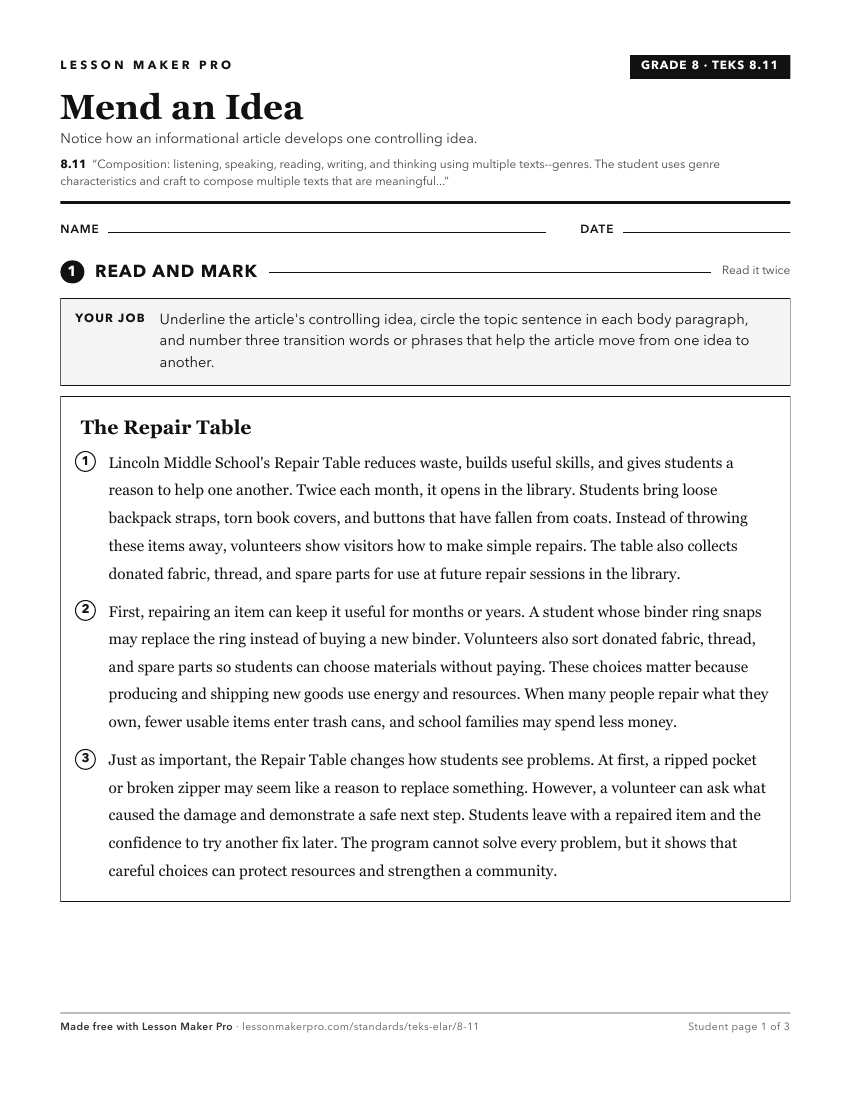 Preview of the 8.11 printable worksheet