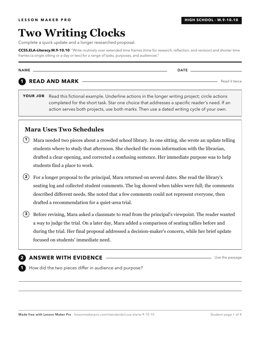 Preview of the CCSS.ELA-Literacy.W.9-10.10 printable worksheet