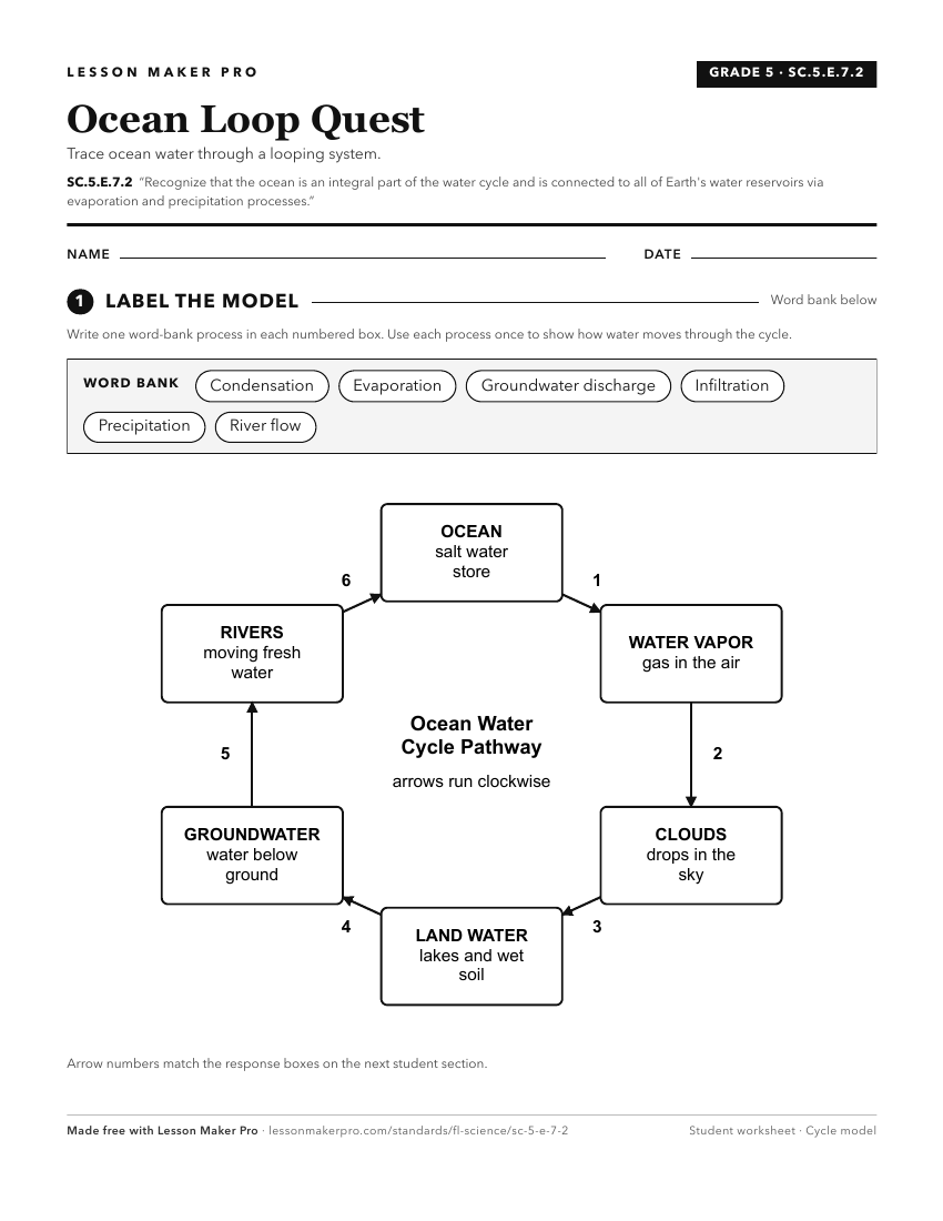 Preview of the SC.5.E.7.2 printable worksheet