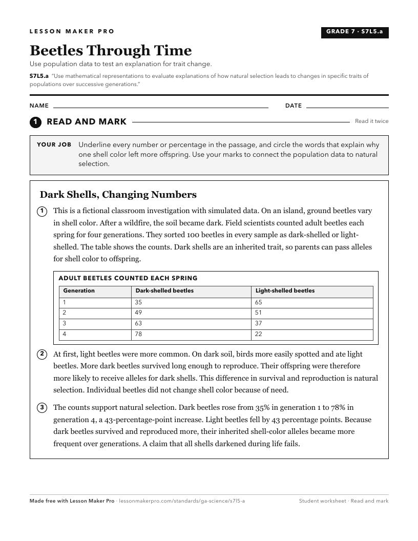 Preview of the S7L5.a printable worksheet