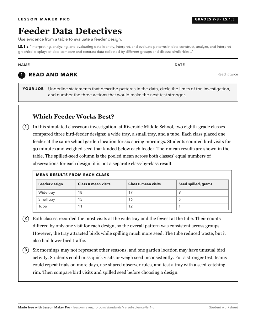 Preview of the LS.1.c printable worksheet