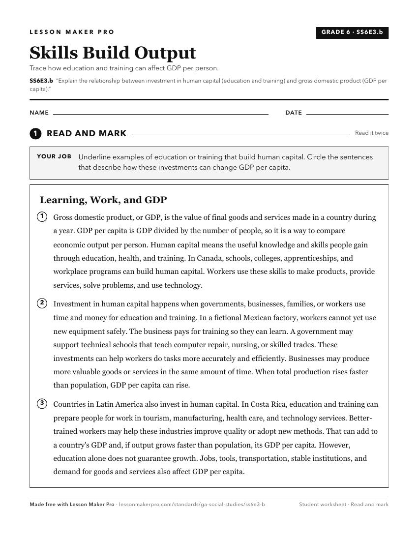 Preview of the SS6E3.b printable worksheet