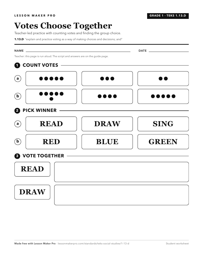 Preview of the 1.13.D printable worksheet