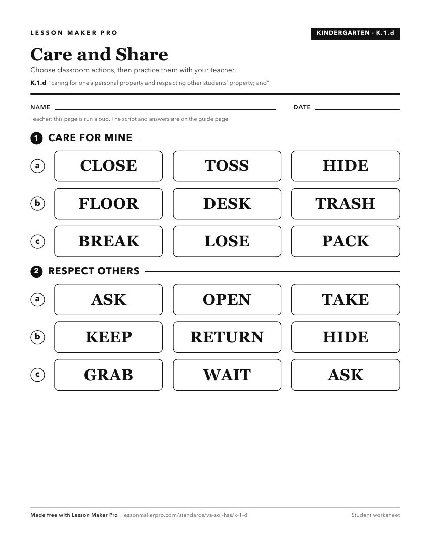 Preview of the K.1.d printable worksheet
